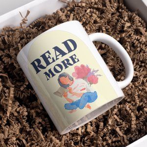Coffee/Tea Ceramic Mug, "Read More."